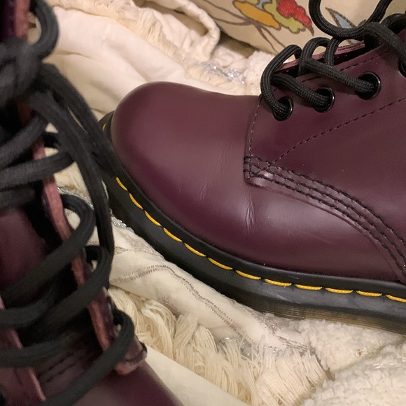 Purple Leather Doc Marten Boots Women’s Size 6 - Picture 6 of 12